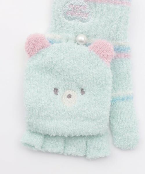 mezzo piano / メゾピアノ 手袋 | アニマルフェイス　マシュマロニット手袋 | 詳細3