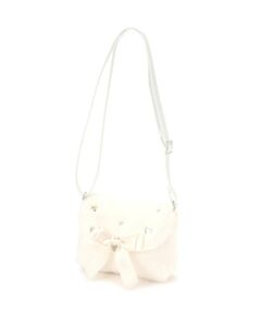 mezzo piano / メゾピアノ ショルダーバッグ | リボン　フェイクファーポシェット