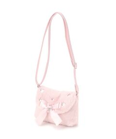 mezzo piano / メゾピアノ ショルダーバッグ | リボン　フェイクファーポシェット