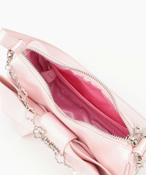 mezzo piano / メゾピアノ ショルダーバッグ | チェーン飾り付　リボンショルダーバッグ | 詳細4