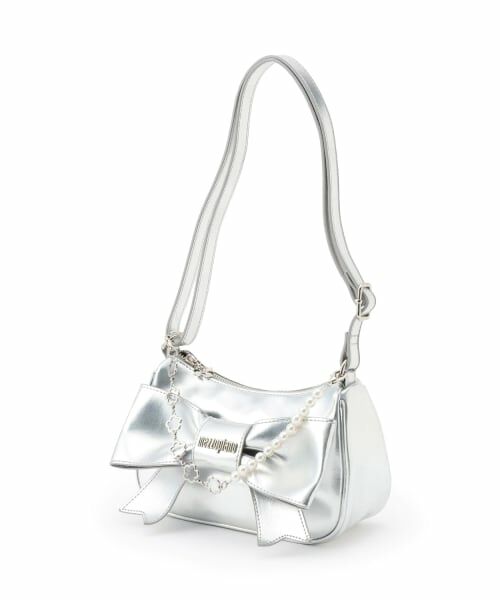 mezzo piano / メゾピアノ ショルダーバッグ | チェーン飾り付　リボンショルダーバッグ | 詳細5