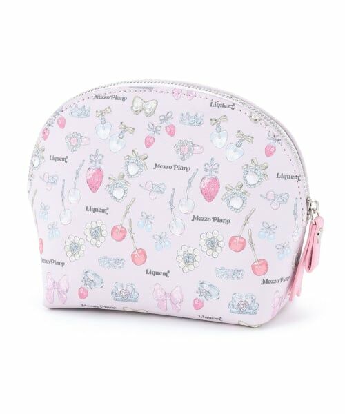 mezzo piano / メゾピアノ ポーチ | 【リキュエム】柄　ラウンドポーチ | 詳細1