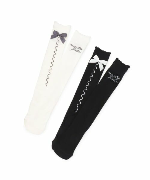 mezzo piano / メゾピアノ ソックス | リボンフリル　ニーハイソックス | 詳細5
