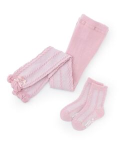 mezzo piano / メゾピアノ レギンス・スパッツ | ケーブルレギンス＆ソックスセット