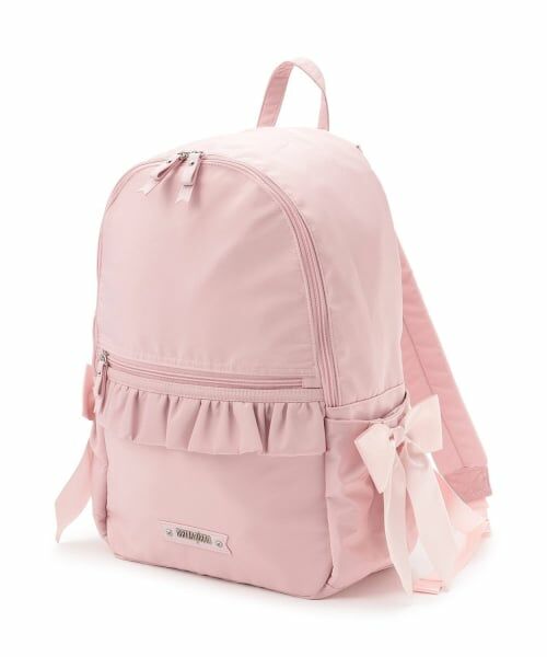 mezzo piano / メゾピアノ リュック・バックパック | 【メゾピアノママ】フリルリボン　マザーズリュック容量約20L（ライト ピンク）