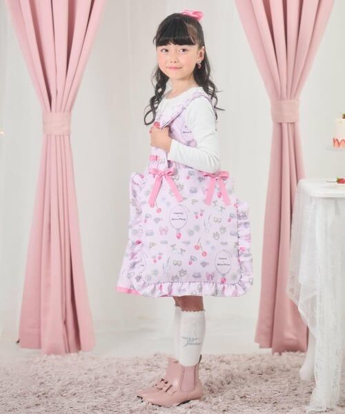 mezzo piano / メゾピアノ トートバッグ | 【リキュエム】柄　フリルトートバッグ | 詳細7