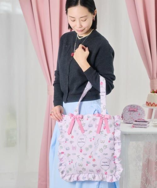 mezzo piano / メゾピアノ トートバッグ | 【リキュエム】柄　フリルトートバッグ | 詳細8