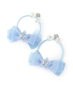 mezzo piano / メゾピアノ ヘアゴム・シュシュ | 星つきリボン　ヘアポニー2個セット