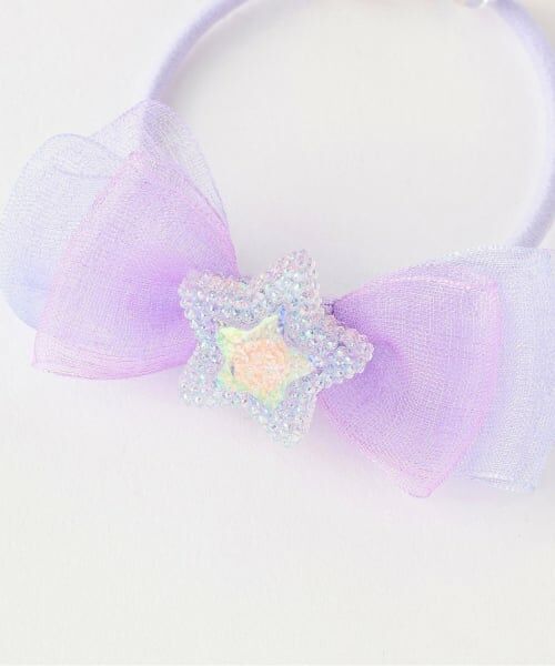 mezzo piano / メゾピアノ ヘアゴム・シュシュ | 星つきリボン　ヘアポニー2個セット | 詳細4