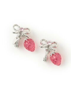 mezzo piano / メゾピアノ ピアス・イヤリング | 【リキュエム】いちごリボン　イヤリング