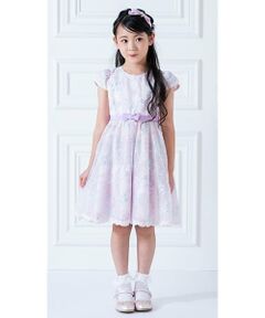 mezzo piano / メゾピアノ ドレス | 花ブーケレース刺しゅう　ワンピース