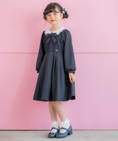 mezzo piano / メゾピアノ ドレス | カットワーク刺しゅう衿　ワンピース