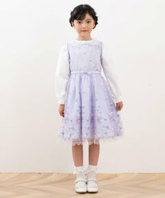 mezzo piano / メゾピアノ ドレス | お花刺しゅうチュールワンピース