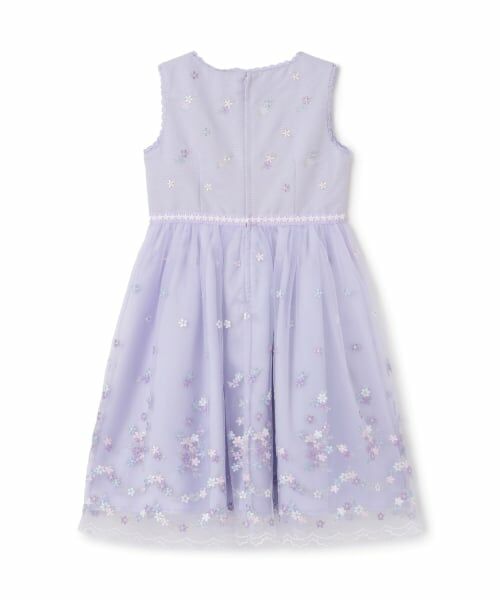 mezzo piano / メゾピアノ ドレス | お花刺しゅうチュールワンピース | 詳細1