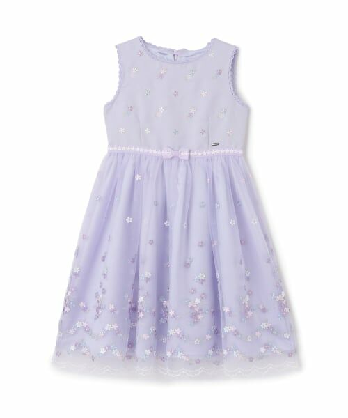 mezzo piano / メゾピアノ ドレス | お花刺しゅうチュールワンピース | 詳細11