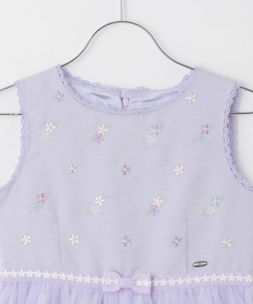 mezzo piano / メゾピアノ ドレス | お花刺しゅうチュールワンピース | 詳細2