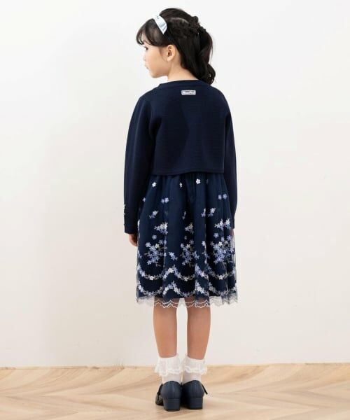 mezzo piano / メゾピアノ ドレス | お花刺しゅうチュールワンピース | 詳細20