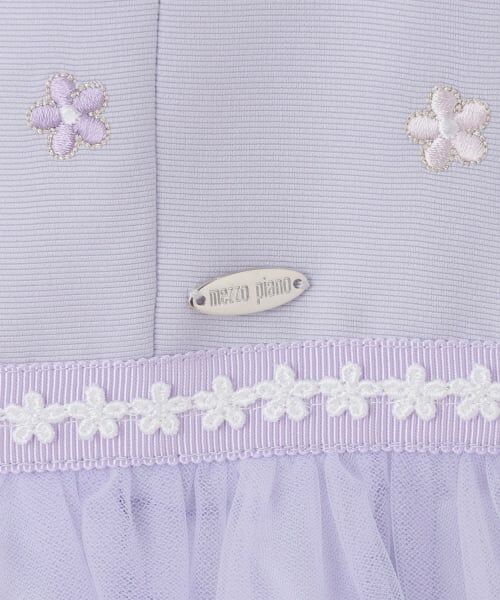mezzo piano / メゾピアノ ドレス | お花刺しゅうチュールワンピース | 詳細4