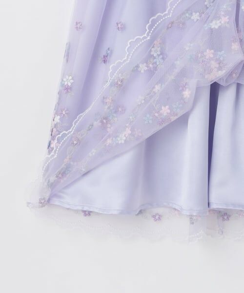 mezzo piano / メゾピアノ ドレス | お花刺しゅうチュールワンピース | 詳細7