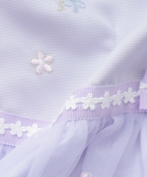 mezzo piano / メゾピアノ ドレス | お花刺しゅうチュールワンピース | 詳細9