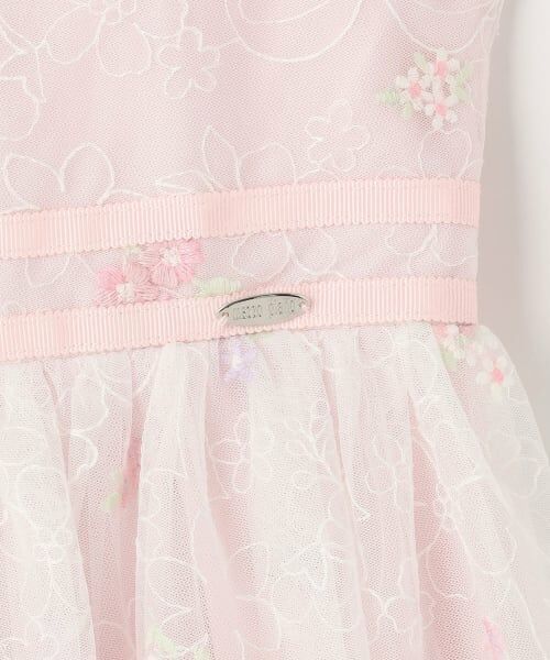 mezzo piano / メゾピアノ ドレス | 花刺しゅうチュールレース　ワンピース | 詳細4