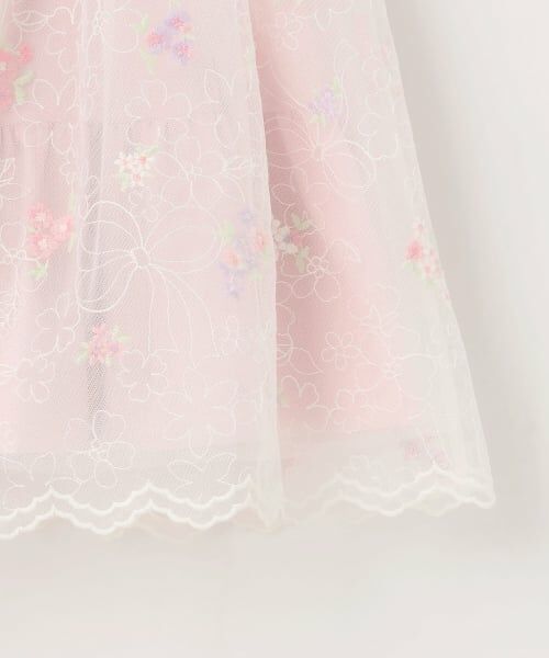 mezzo piano / メゾピアノ ドレス | 花刺しゅうチュールレース　ワンピース | 詳細5