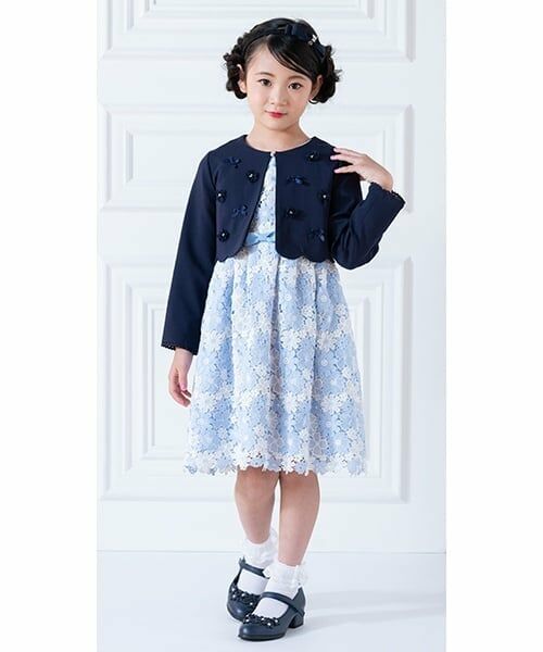 mezzo piano / メゾピアノ テーラードジャケット | 花モチーフ裾スカラップ　ジャケット | 詳細14