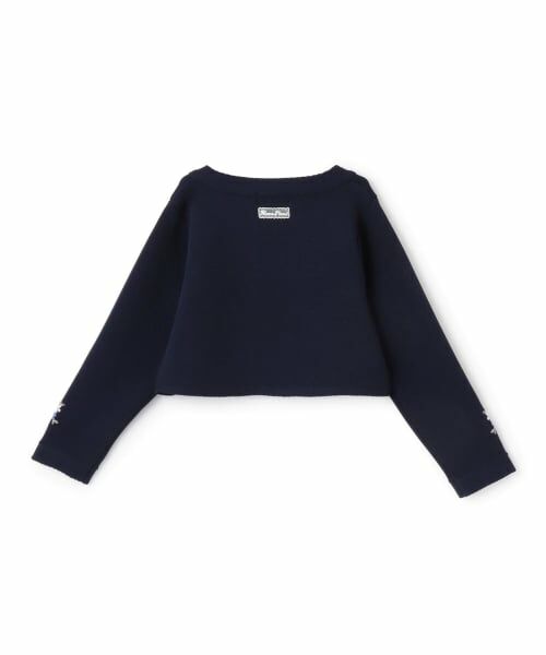 mezzo piano / メゾピアノ カーディガン・ボレロ | 花刺しゅう　ニットボレロ | 詳細1