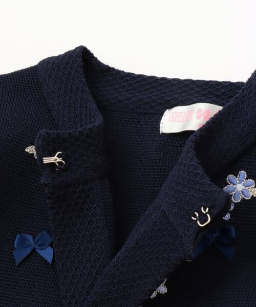 mezzo piano / メゾピアノ カーディガン・ボレロ | 花刺しゅう　ニットボレロ | 詳細3