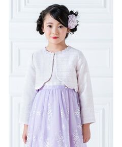 ファンシーツィード　裾スカラップジャケット