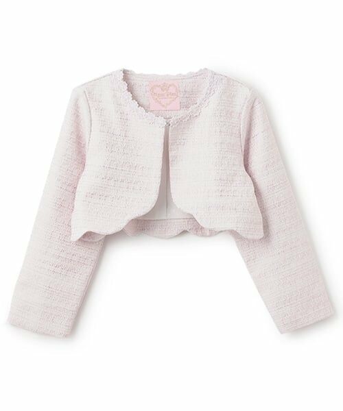 mezzo piano / メゾピアノ テーラードジャケット | ファンシーツィード　裾スカラップジャケット | 詳細11