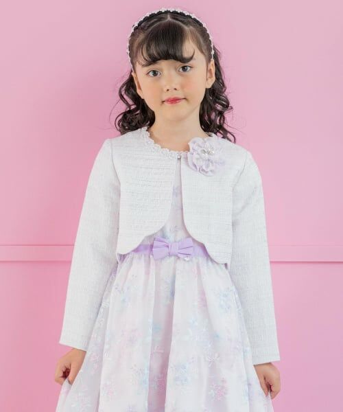 mezzo piano / メゾピアノ テーラードジャケット | ファンシーツィード　裾スカラップジャケット | 詳細14