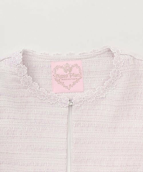 mezzo piano / メゾピアノ テーラードジャケット | ファンシーツィード　裾スカラップジャケット | 詳細2