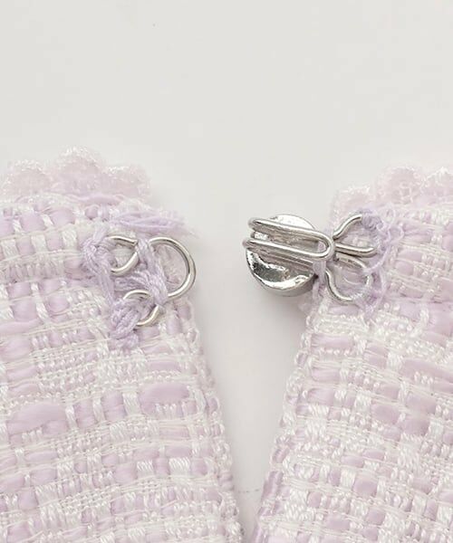 mezzo piano / メゾピアノ テーラードジャケット | ファンシーツィード　裾スカラップジャケット | 詳細5