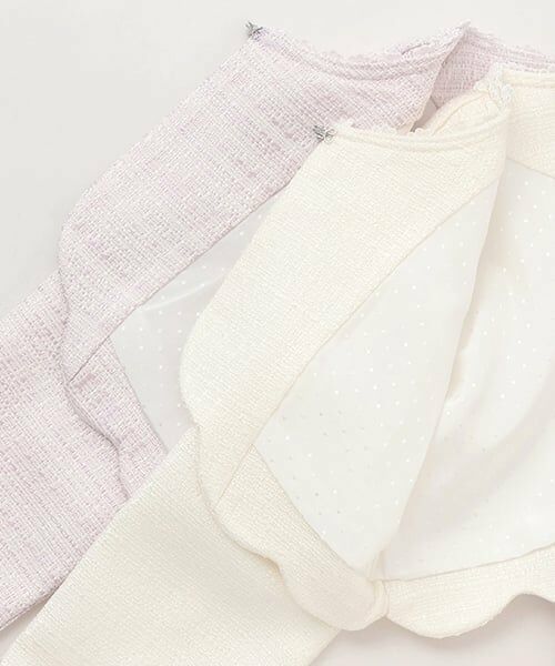 mezzo piano / メゾピアノ テーラードジャケット | ファンシーツィード　裾スカラップジャケット | 詳細9