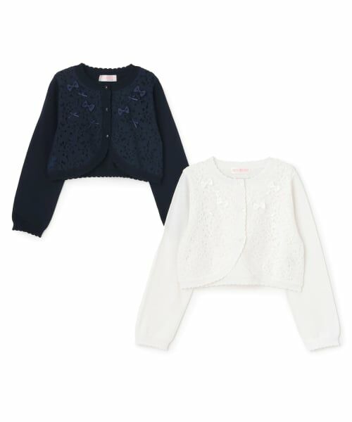 mezzo piano / メゾピアノ カーディガン・ボレロ | レースニットボレロ | 詳細8