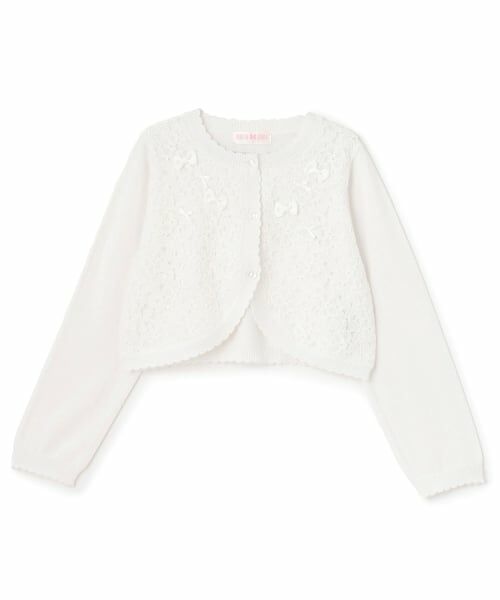 mezzo piano / メゾピアノ カーディガン・ボレロ | レースニットボレロ | 詳細9