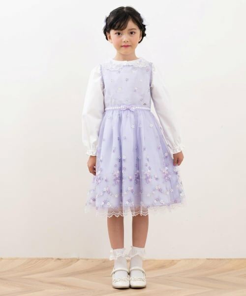 mezzo piano / メゾピアノ ヘアゴム・シュシュ | リボンレース　ヘアポニー2個セット【日本製】 | 詳細8