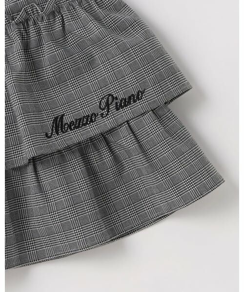 mezzo piano / メゾピアノ ミニ・ひざ丈スカート | チェック　段フリルスカート | 詳細4