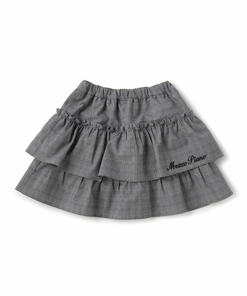 mezzo piano / メゾピアノ ミニ・ひざ丈スカート | チェック　段フリルスカート | 詳細8