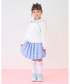 mezzo piano / メゾピアノ ショート・ハーフ・半端丈パンツ | チェック　プリーツスカパン