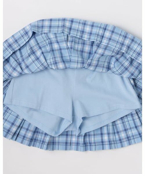 mezzo piano / メゾピアノ ショート・ハーフ・半端丈パンツ | チェック　プリーツスカパン | 詳細7