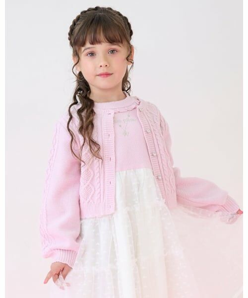 mezzo piano / メゾピアノ カーディガン・ボレロ | ケーブルニット　カーディガン | 詳細10