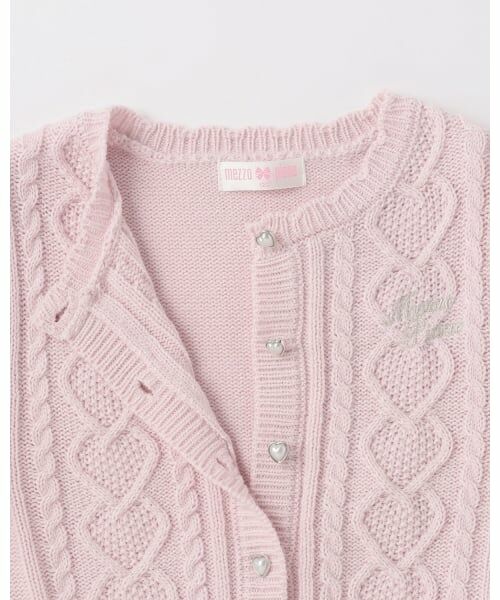mezzo piano / メゾピアノ カーディガン・ボレロ | ケーブルニット　カーディガン | 詳細3