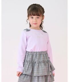 mezzo piano / メゾピアノ スウェット | 肩リボン　トレーナー