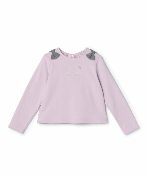 mezzo piano / メゾピアノ スウェット | 肩リボン　トレーナー | 詳細9