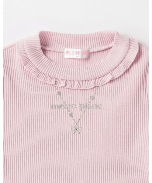 mezzo piano / メゾピアノ ミニ丈・ひざ丈ワンピース | チュール　ドッキングワンピース | 詳細2