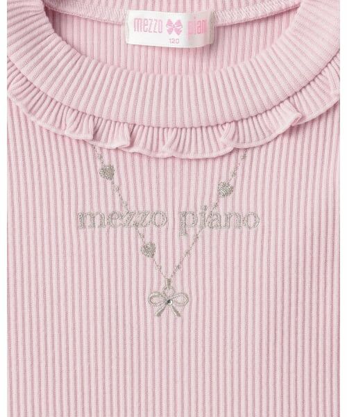 mezzo piano / メゾピアノ ミニ丈・ひざ丈ワンピース | チュール　ドッキングワンピース | 詳細3