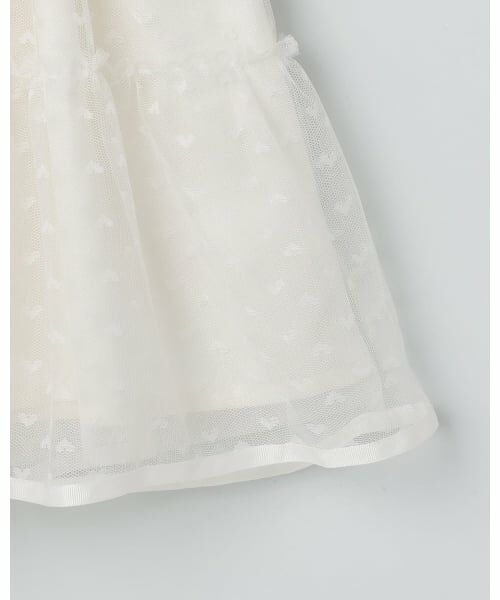 mezzo piano / メゾピアノ ミニ丈・ひざ丈ワンピース | チュール　ドッキングワンピース | 詳細7