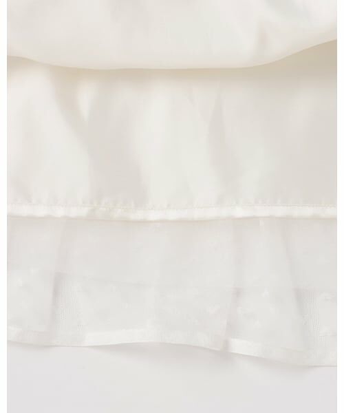 mezzo piano / メゾピアノ ミニ丈・ひざ丈ワンピース | チュール　ドッキングワンピース | 詳細9